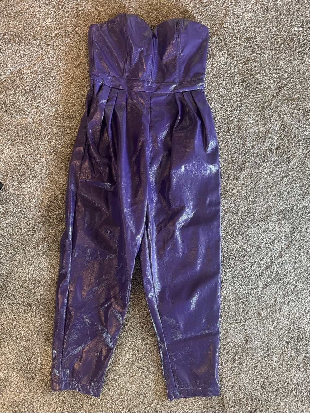 Miu Vegan Leather Jumpsuit